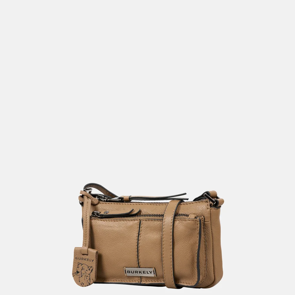 Burkely Mystic Maeve crossbody tas taupe bij Duifhuizen